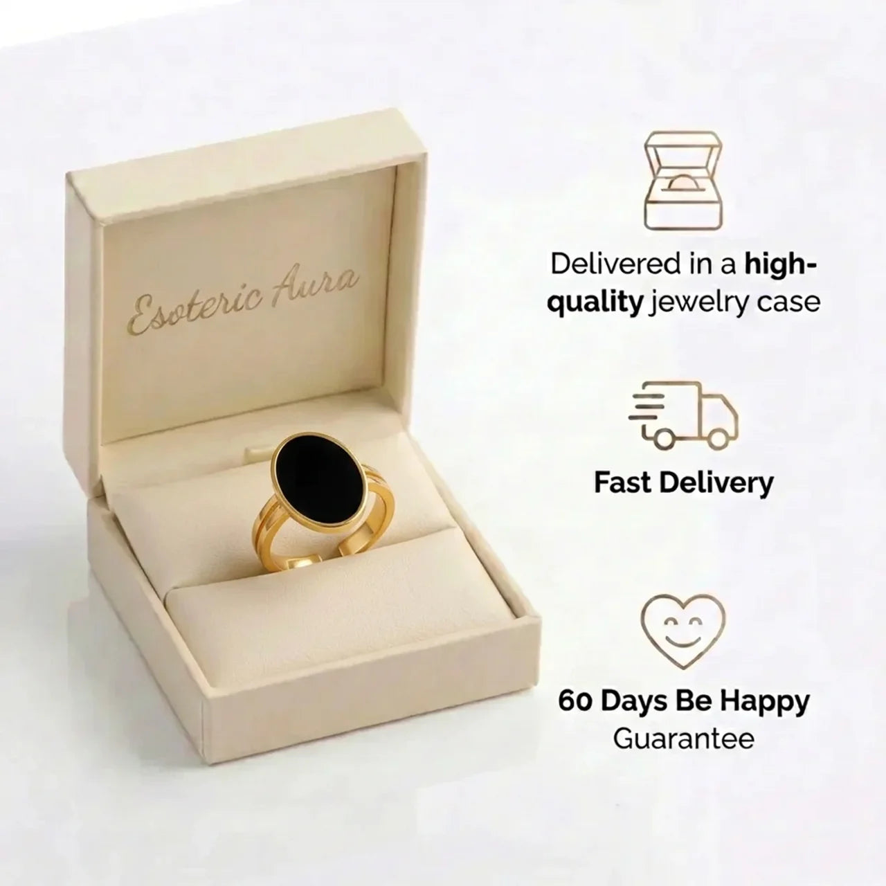 Obsidian Ring - Lunar