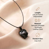 Obsidian Necklace - Nature Pendant