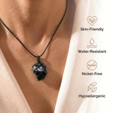 Obsidian Necklace - Nature Pendant