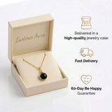 Obsidian Necklace - Wire Medallion
