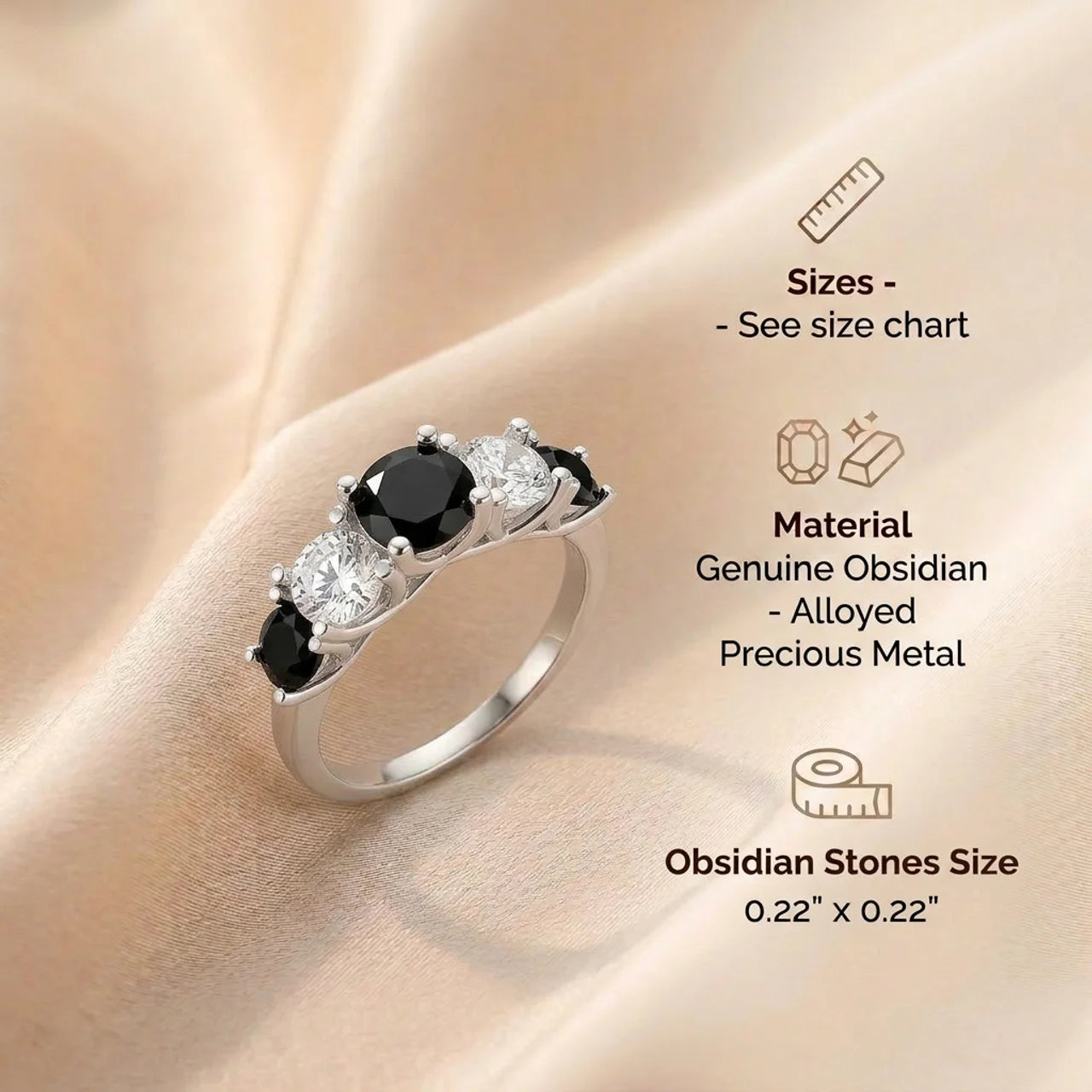 Obsidian Ring - Shine