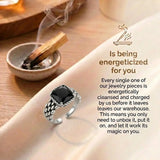 Obsidian Ring - Vintage