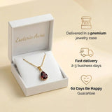 Ruby Necklace - Gold Plated Chain