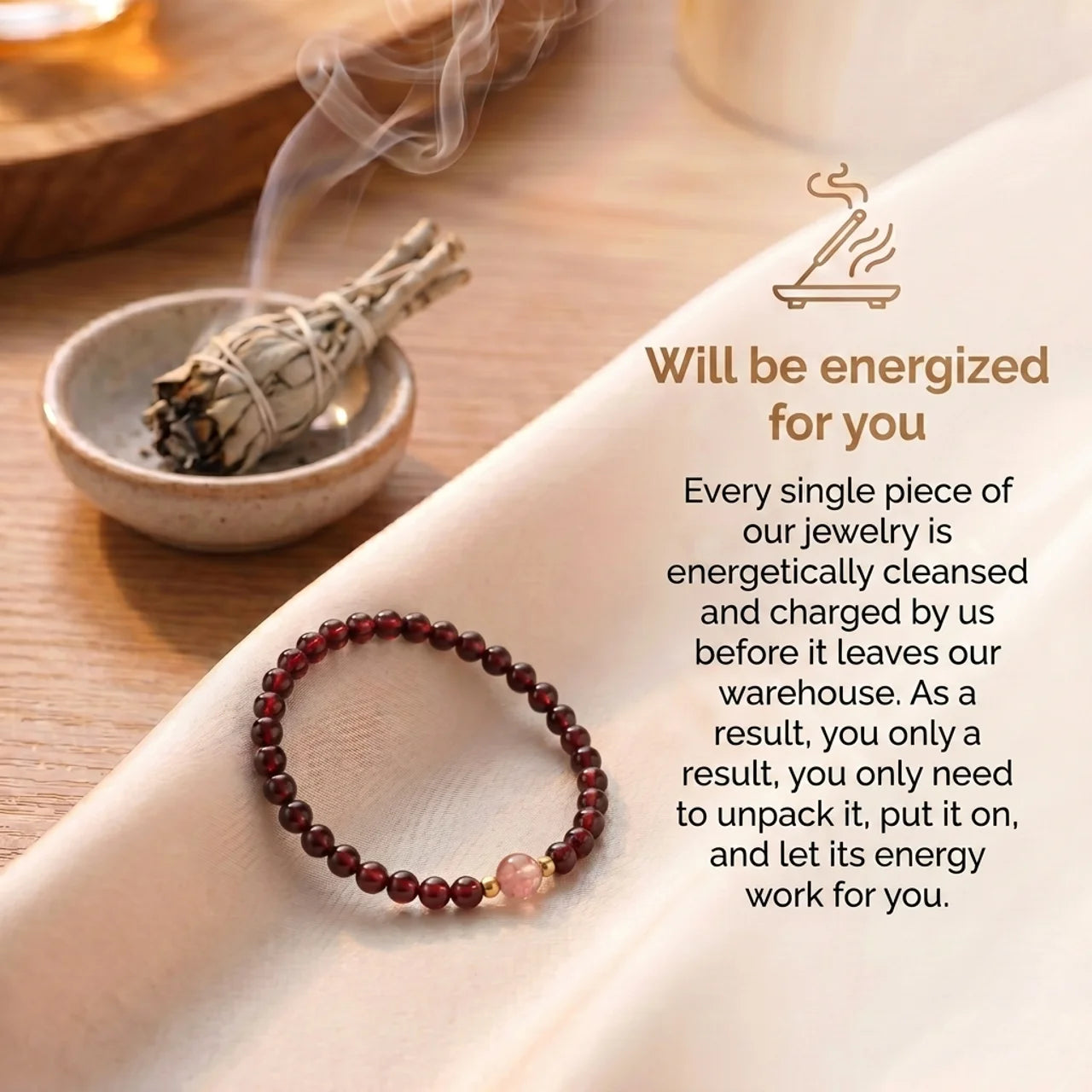 Ruby Bracelet - Faceted Pearls
