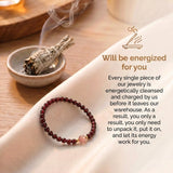 Ruby Bracelet - Faceted Pearls