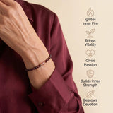 Ruby Bracelet - Faceted Pearls