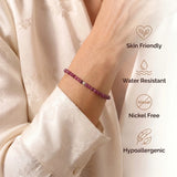 Ruby Bracelet - Pearls