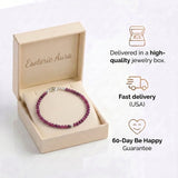 Ruby Bracelet - Pearls