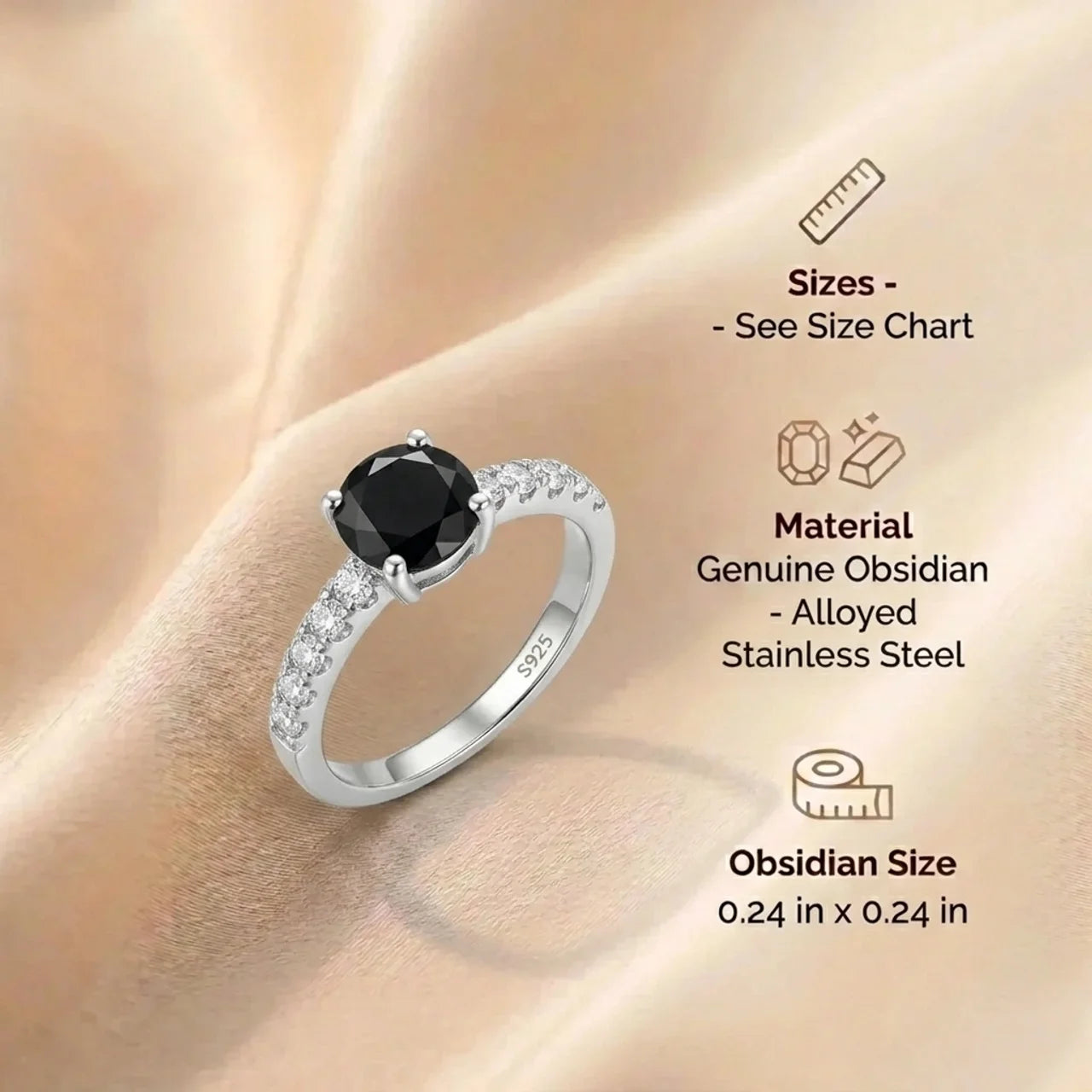 Obsidian Ring - Equinox