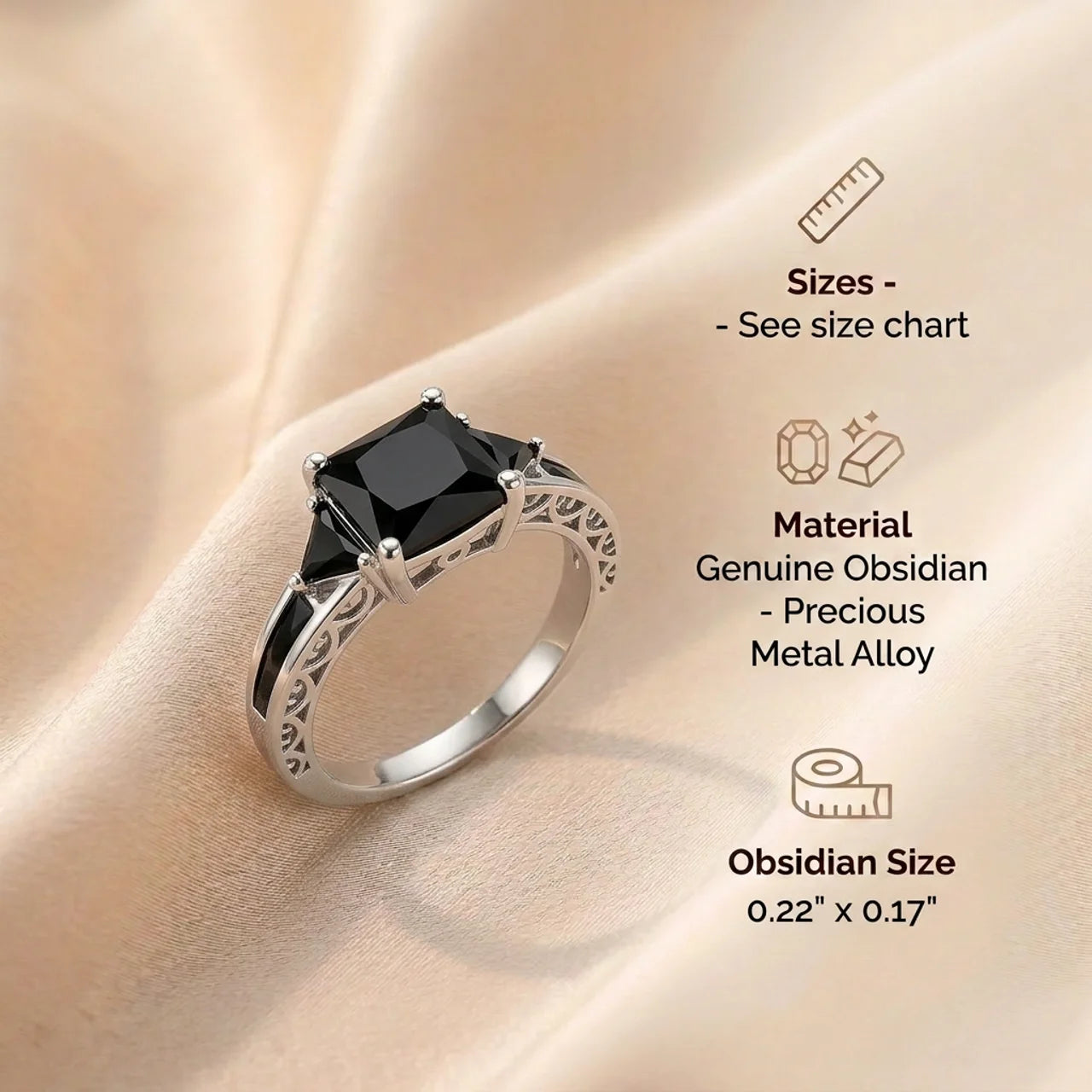 Obsidian Ring - Midnight
