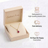 Ruby Necklace - Gold Plating