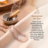Rose Quartz Necklace - Natural Stones
