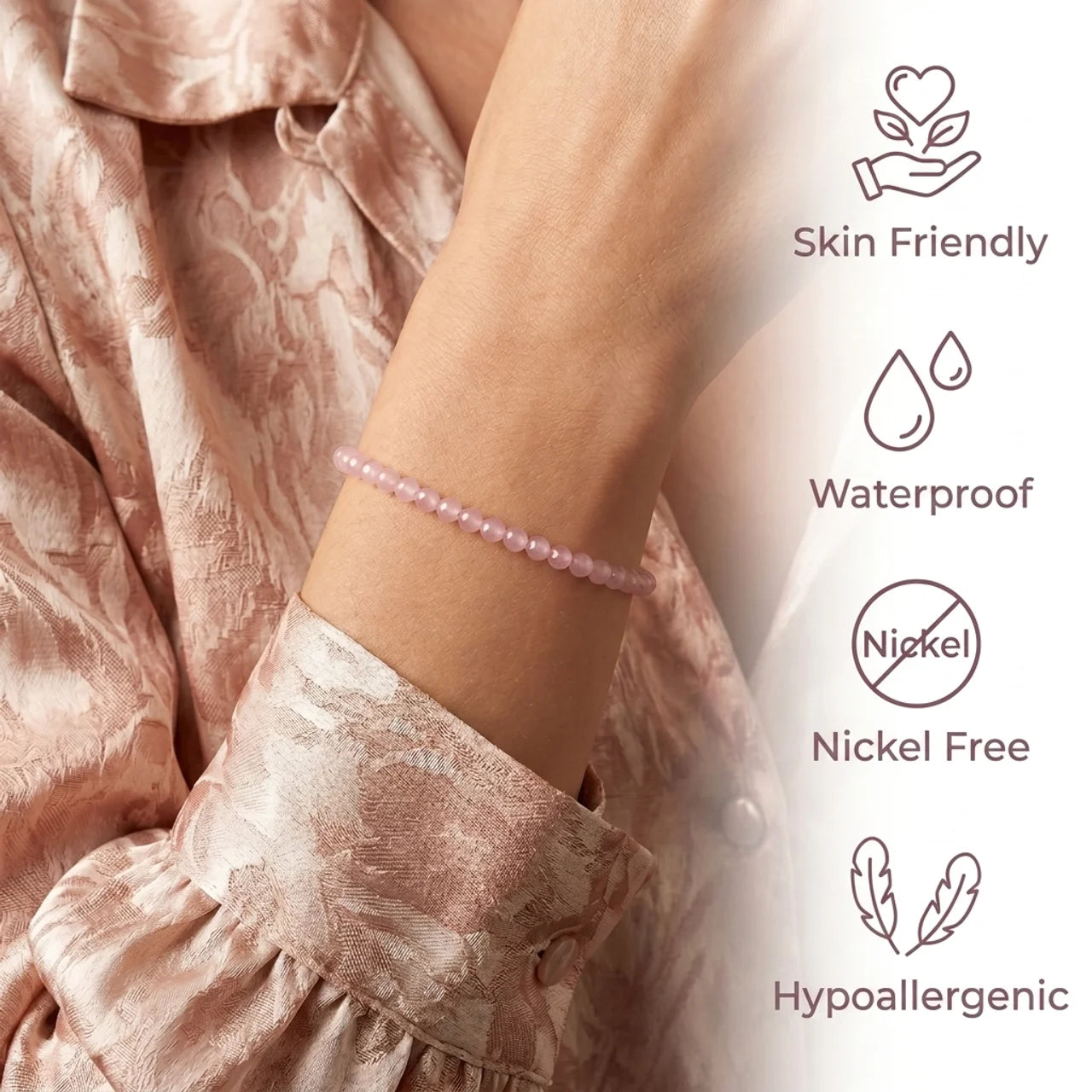 Rose Quartz Bracelet - Beads