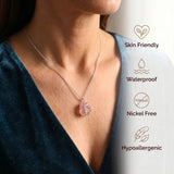 Rose Quartz Necklace - Raw Stone