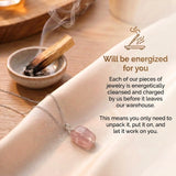 Rose Quartz Necklace - Raw Stone