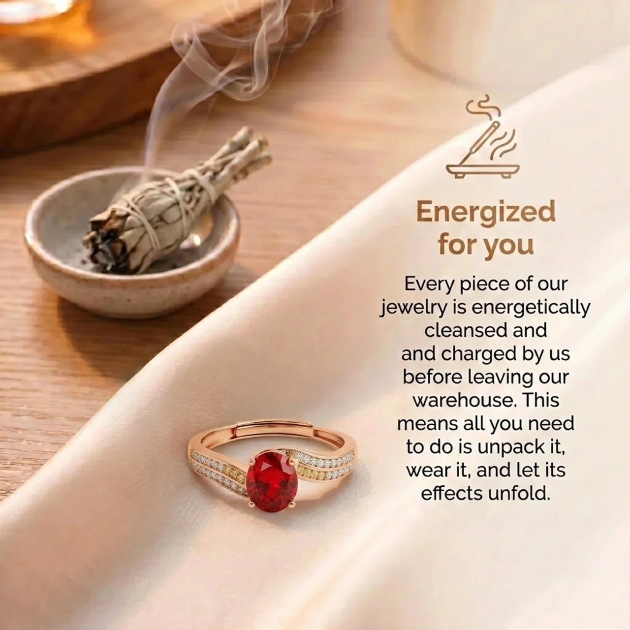 Ruby Ring - Golden Princess