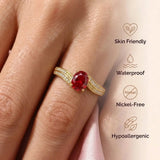 Ruby Ring - Golden Princess