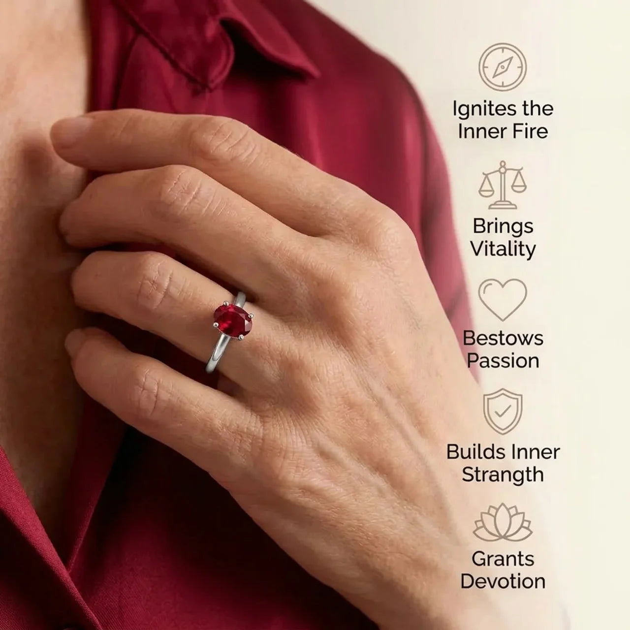 Ruby Ring - Simple Beauty