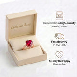 Ruby Ring - Shiny Heart