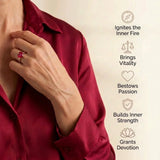 Ruby Ring - Shiny Heart
