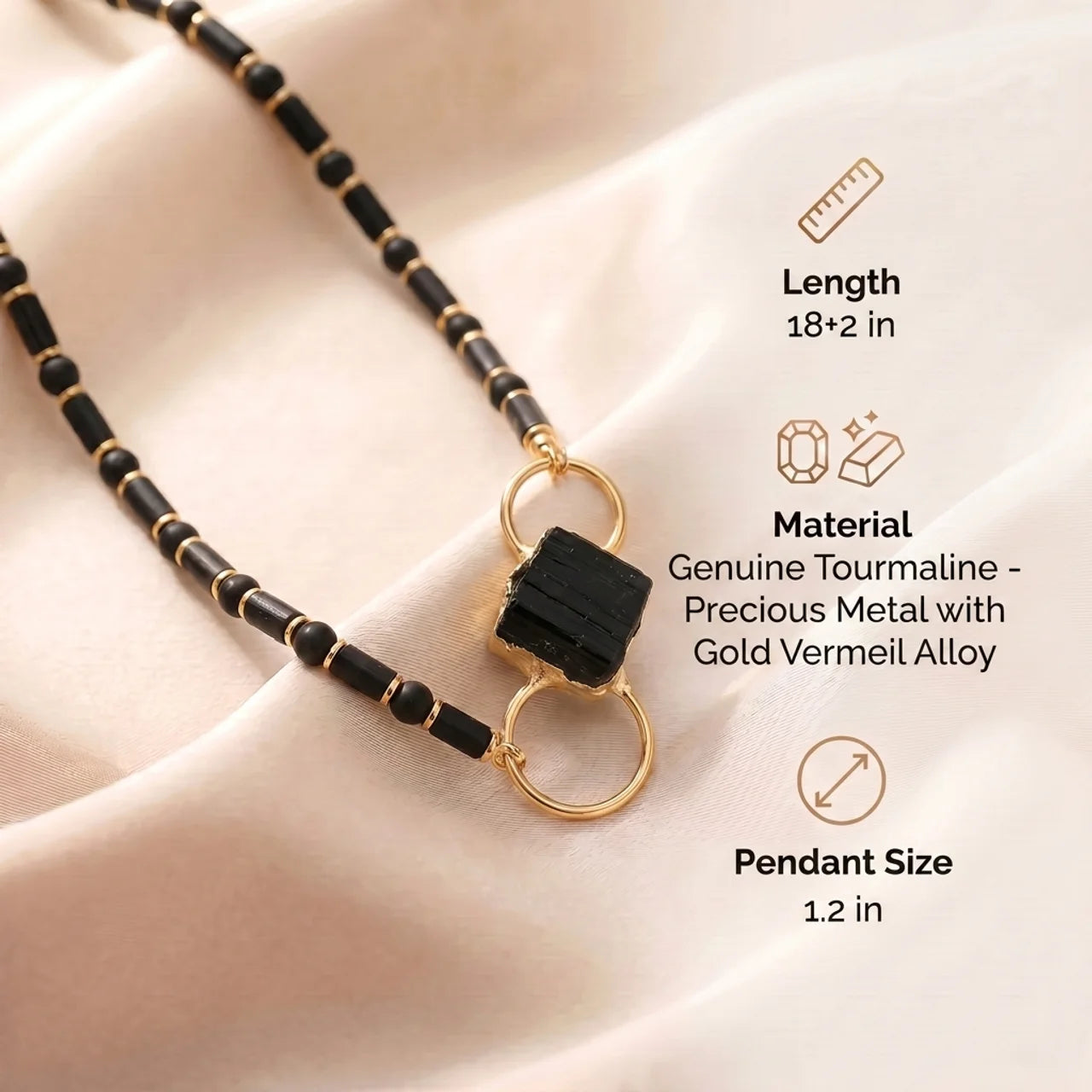 Tourmaline Necklace - Natural Stones
