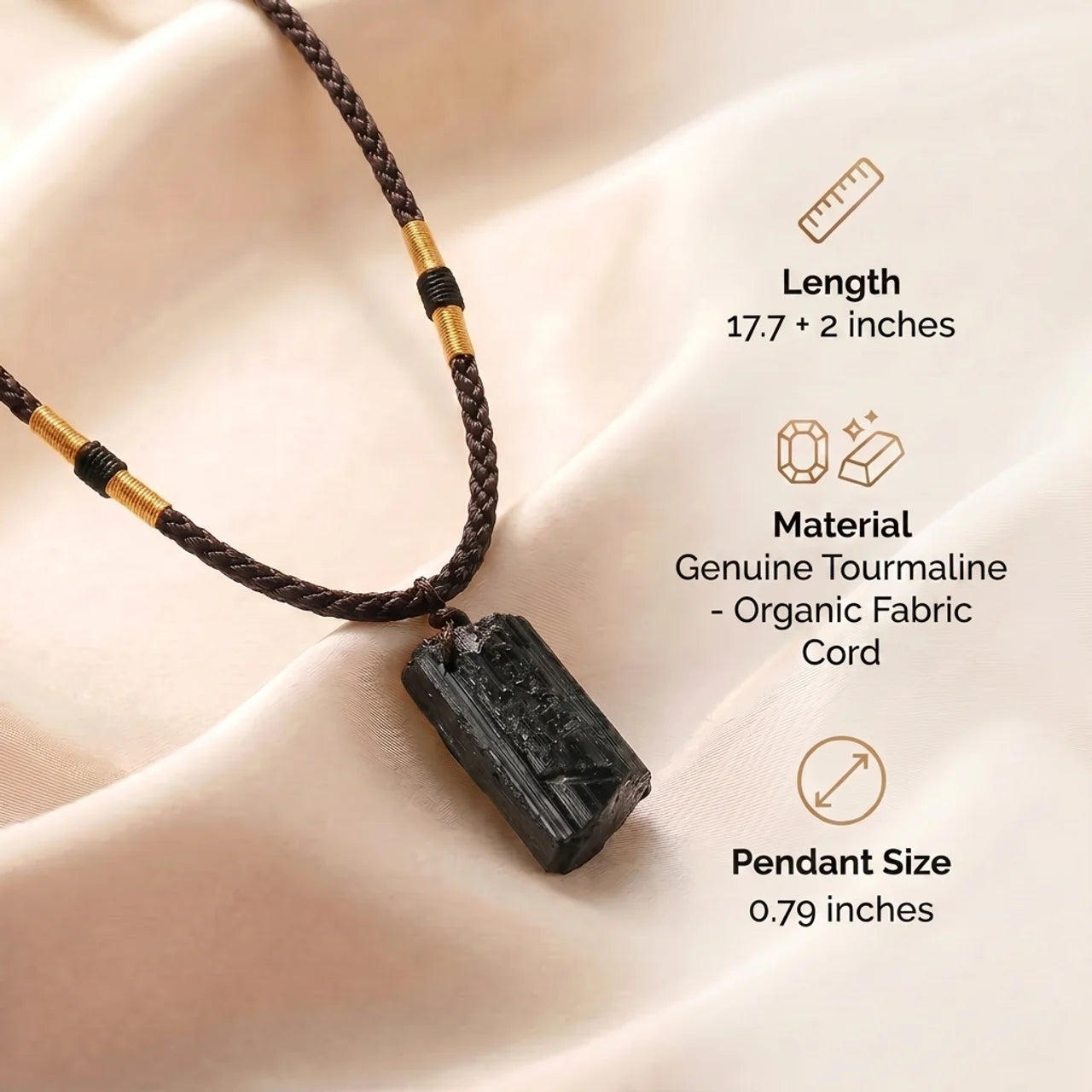 Tourmaline Necklace - Natural