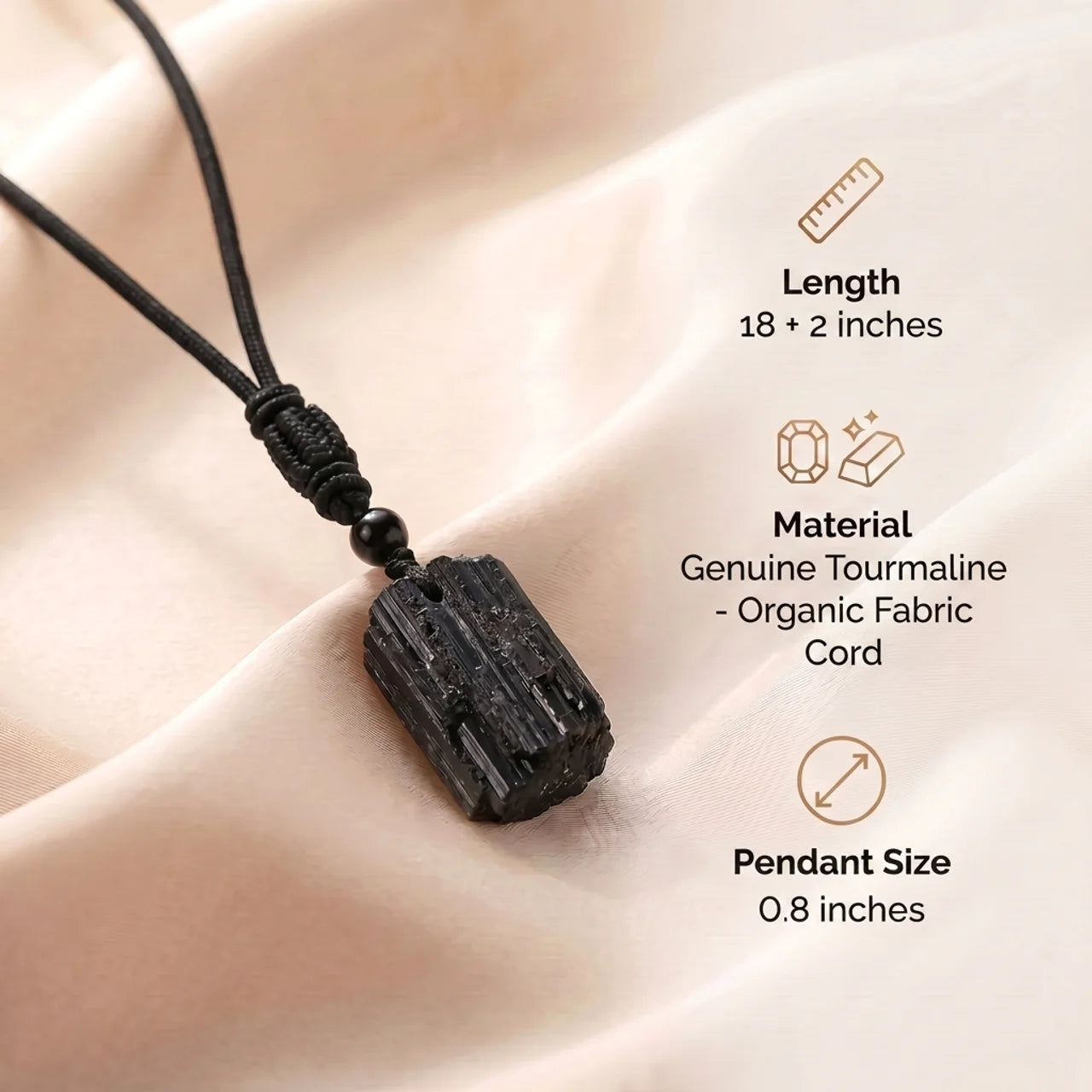 Tourmaline Necklace - Natural Stone