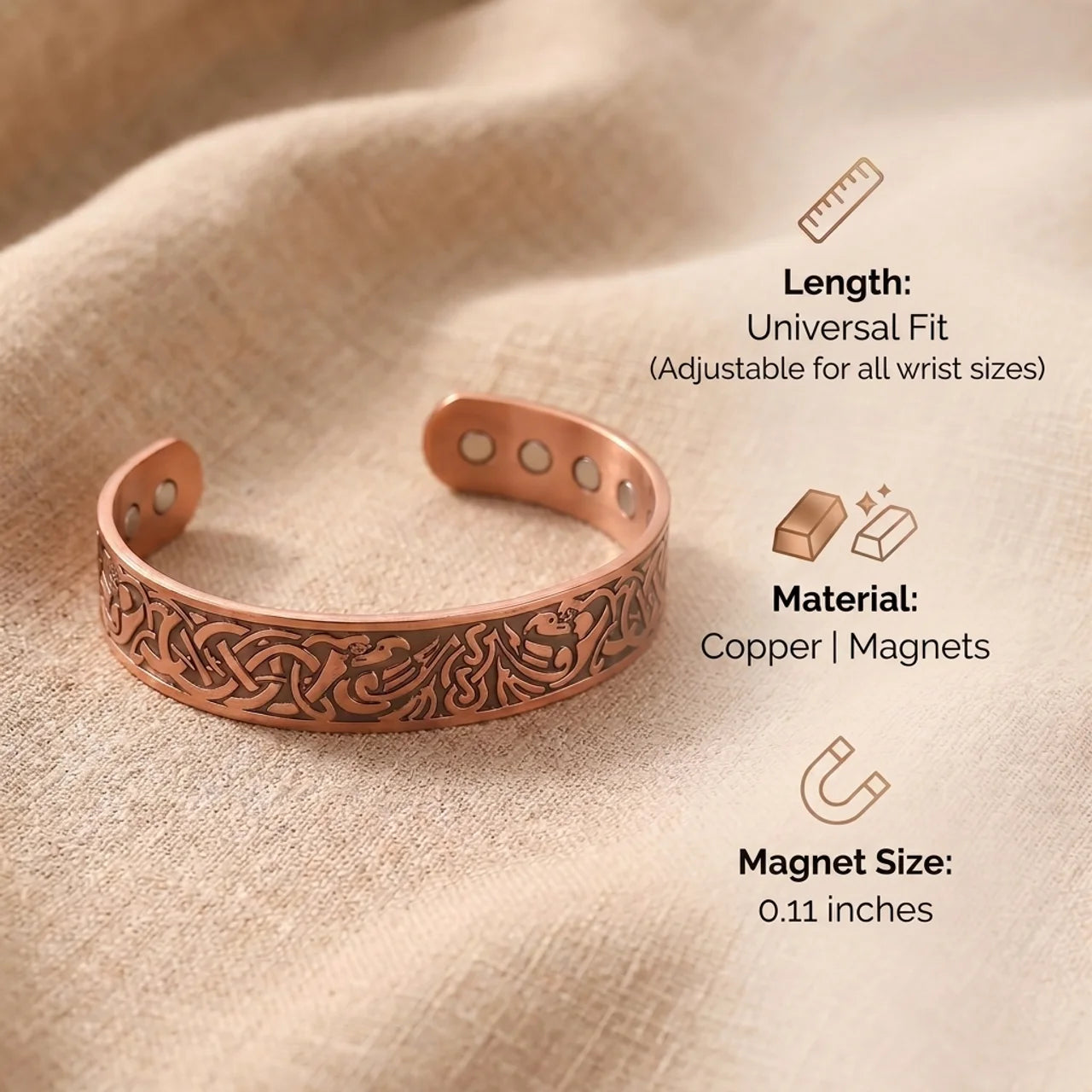 Tibetan Luck Ring - Copper
